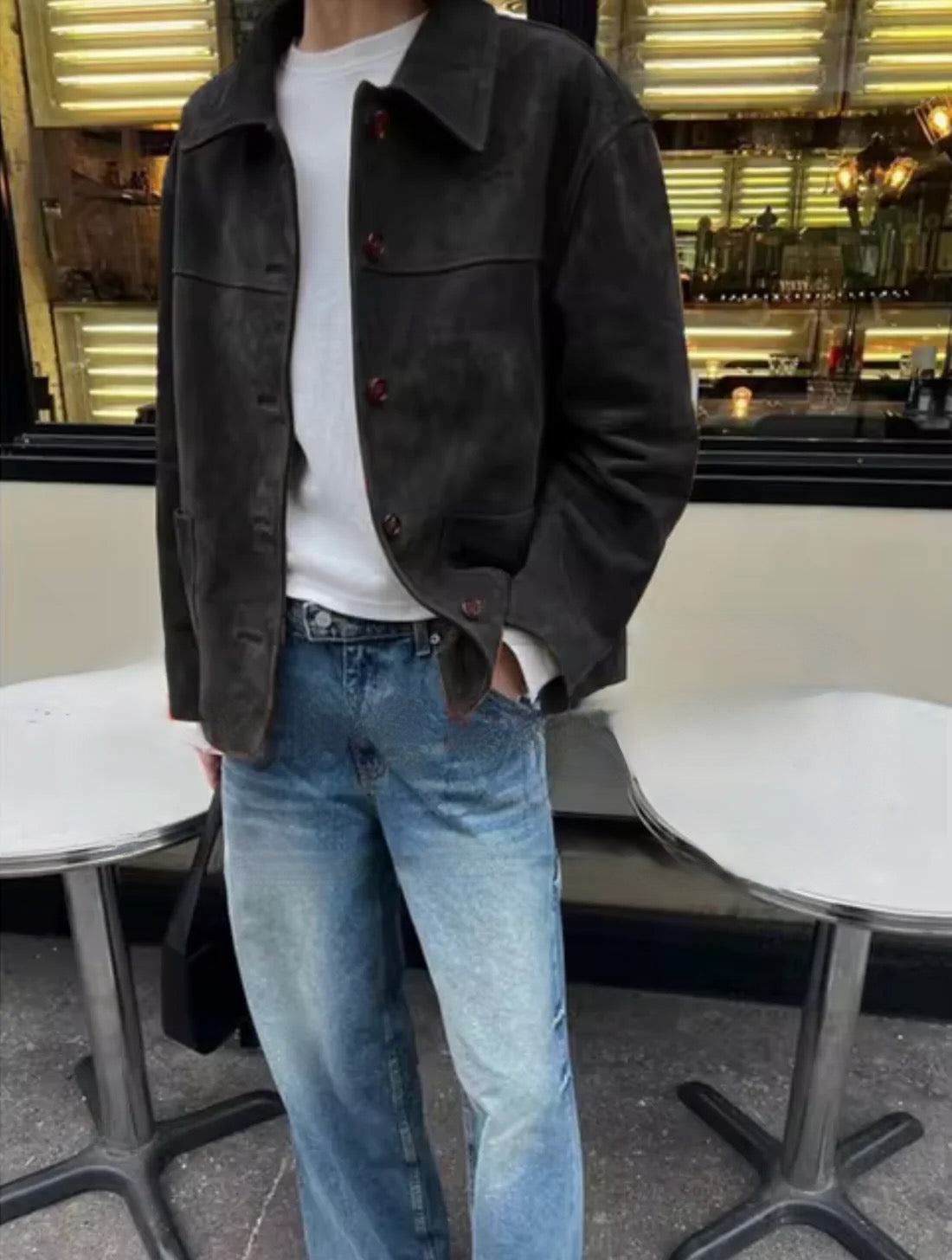 Josea – Veste en daim vintage