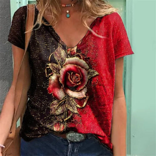 Aurelia - Chemise pour dames avec col en V