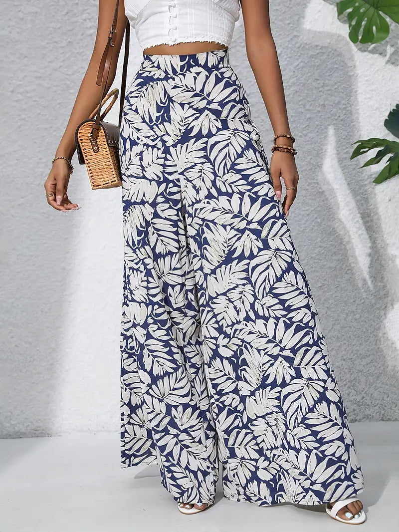 Elsie - Pantalon large imprimé pour femme