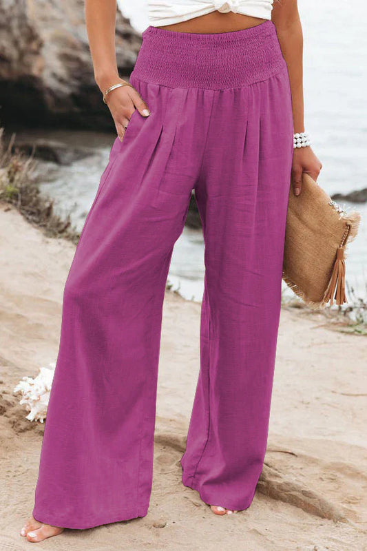 Alexandra - Pantalon en coton et lin
