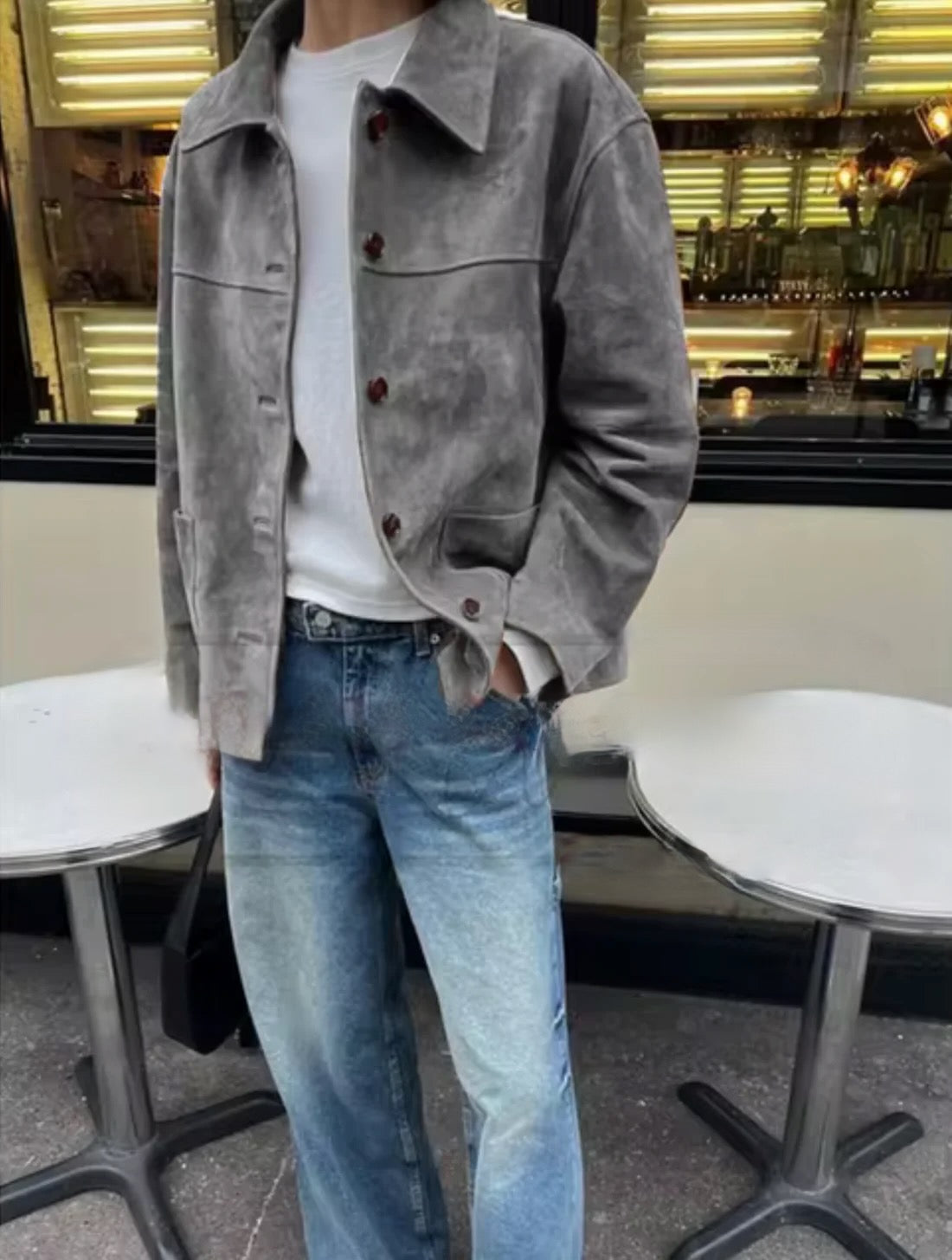Josea – Veste en daim vintage