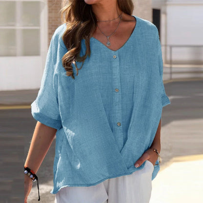 Marine | Blouse lin bohème