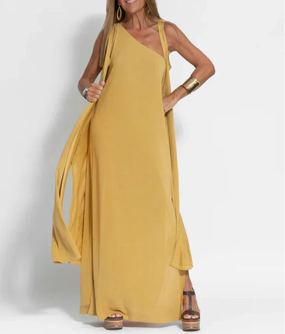 Selma - Robe à une épaule chic et élégante pour femmes