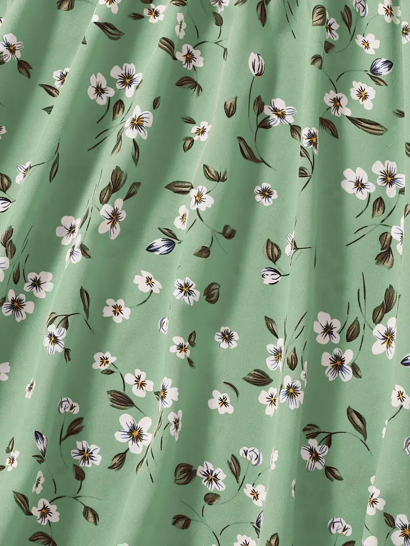 Ardelia - Robe à bretelles spaghetti et col en V à imprimé floral pour femme