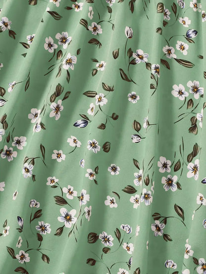 Ardelia - Robe à bretelles spaghetti et col en V à imprimé floral pour femme