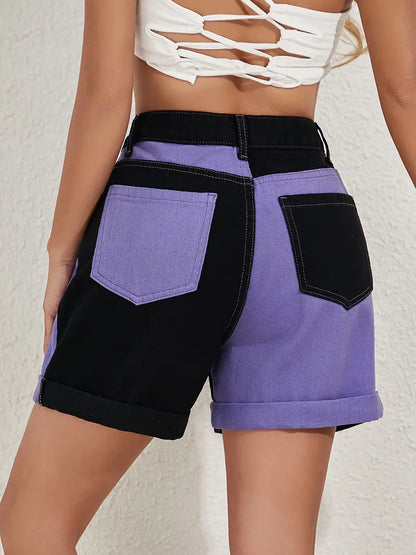Neva - Short patchwork élégant pour femme