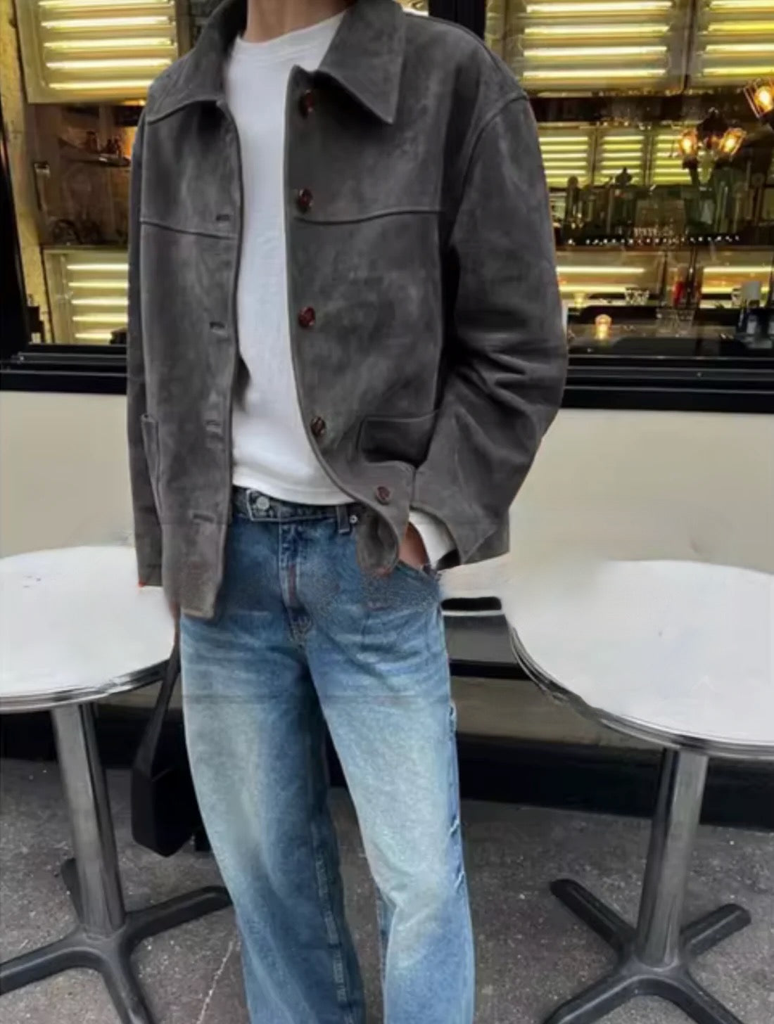 Josea – Veste en daim vintage