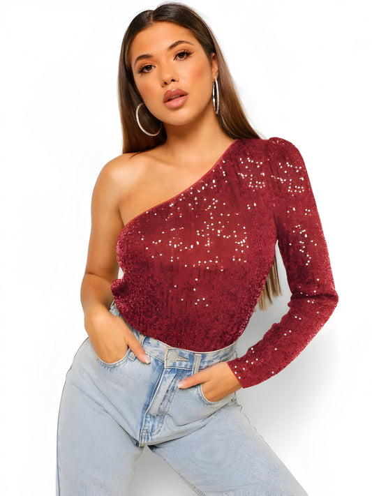 Calen | Le Top One-Shoulder Parfait pour Toutes les Occasions
