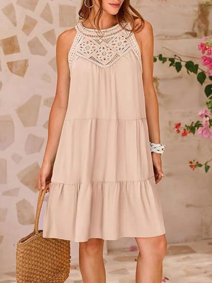 Jezebel - Robe mini en dentelle sans manches