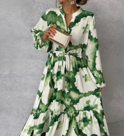 Cerena – Robe longue élégante à manches longues