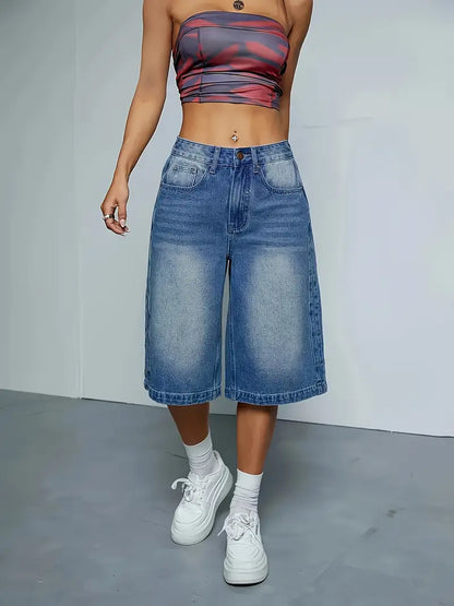Wilda - Short en jean taille haute tendance pour femme