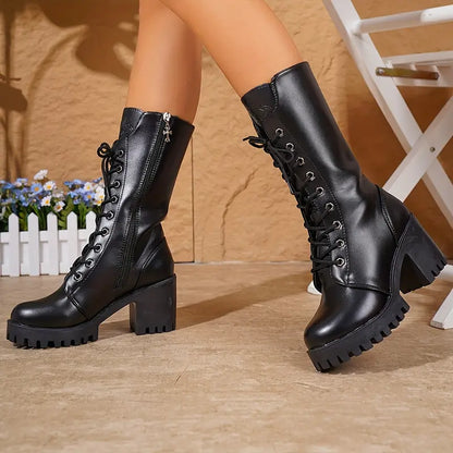 Dorothy - Bottes zippées en cuir vegan pour femmes