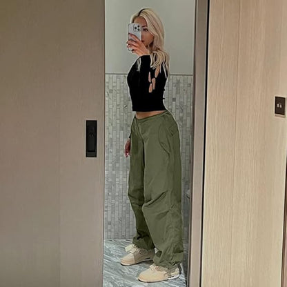 Tilda - Pantalon cargo décontracté avec cordon de serrage