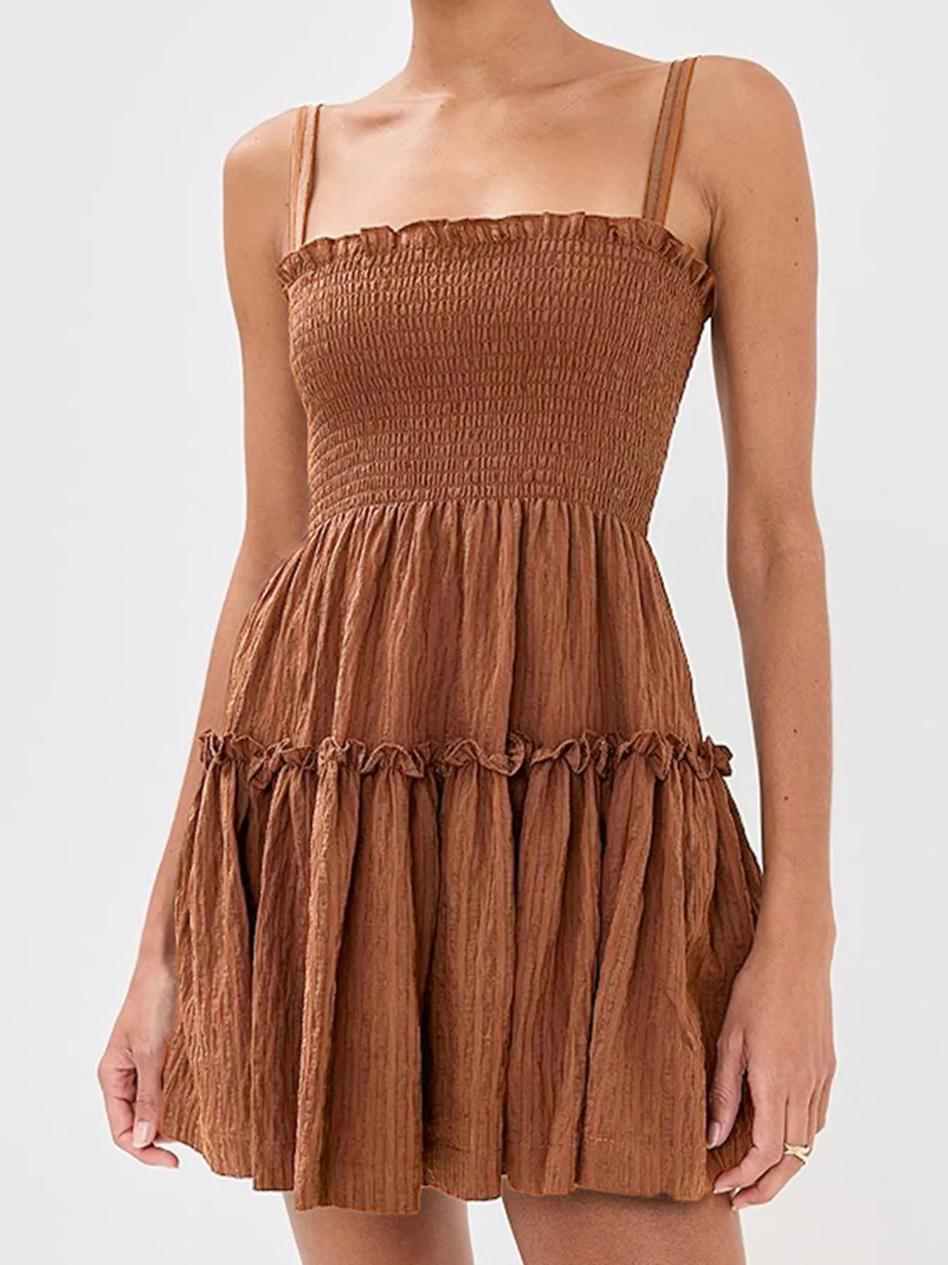 Geraldine - Mini robe tube sans manches chic