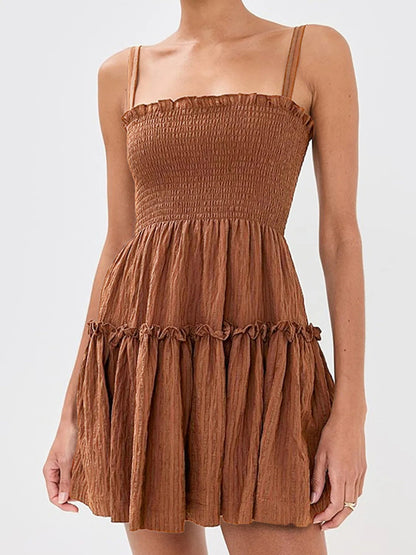 Geraldine - Mini robe tube sans manches chic