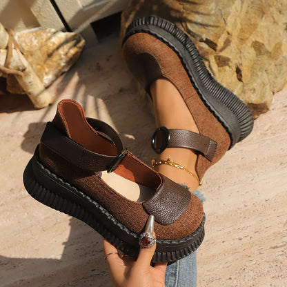 Marielle - Chaussures vintage à bout rond pour femmes