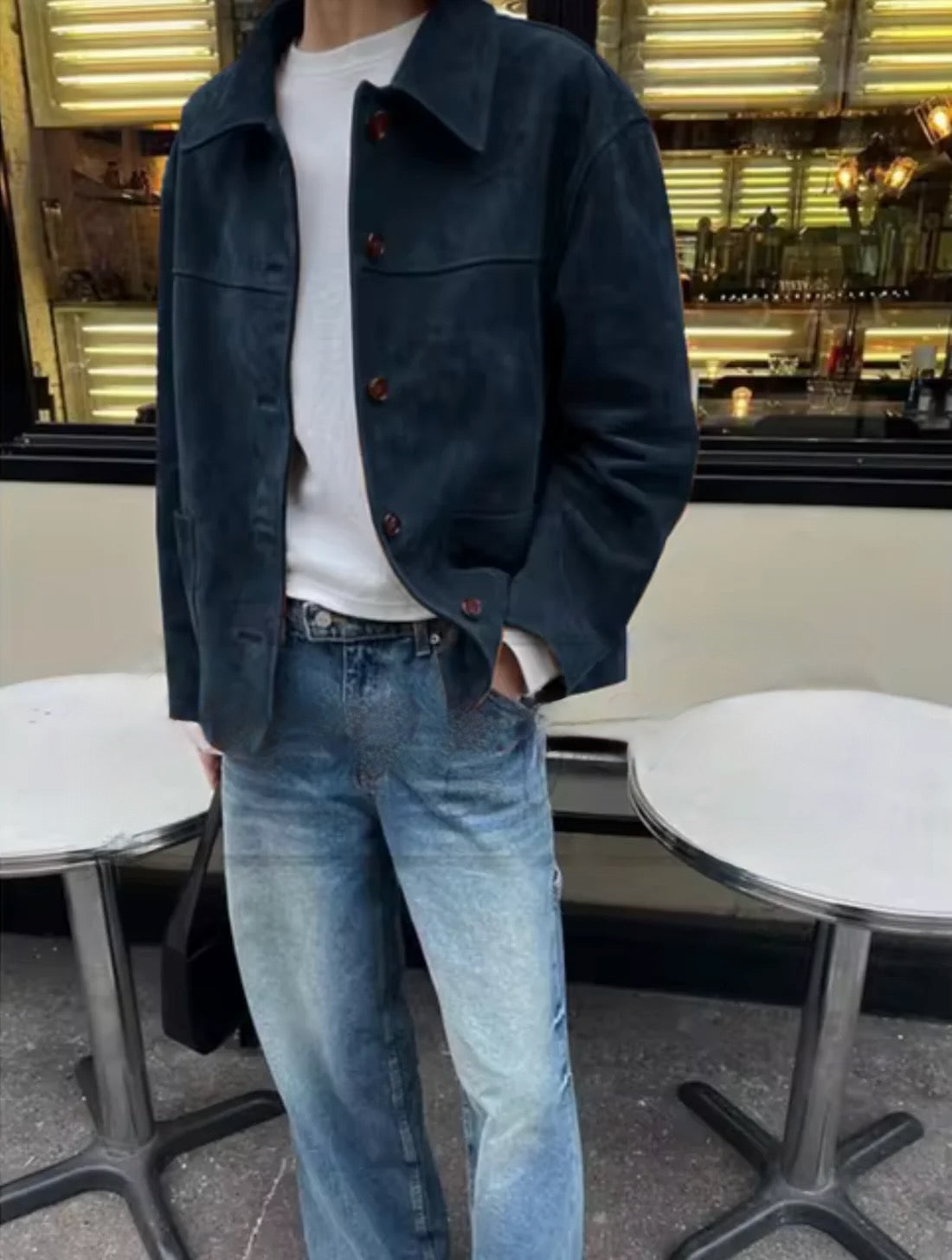 Josea – Veste en daim vintage