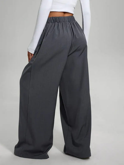 Esther - Pantalon large taille haute pour femme