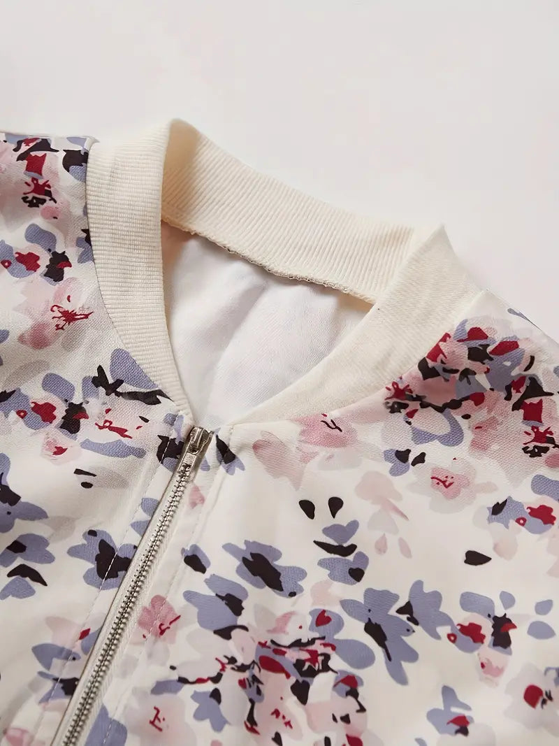 Yori – Blouson aviateur à motif floral