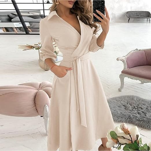 Eleanor - Robe tendance à manches longues