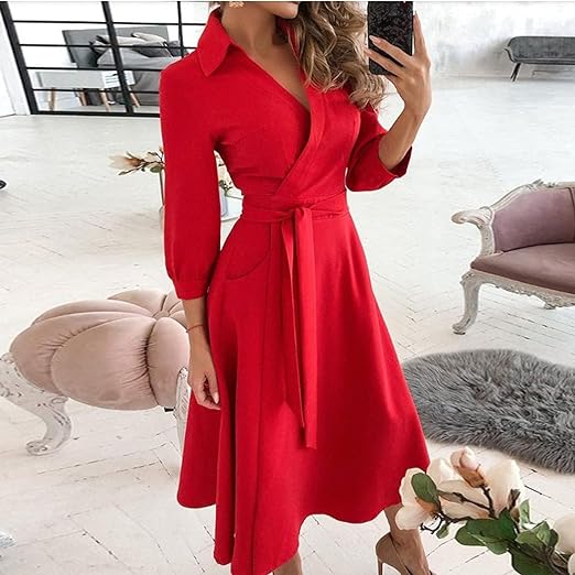 Eleanor - Robe tendance à manches longues