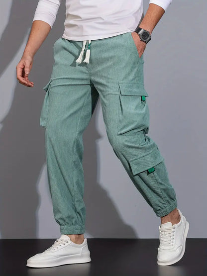 Aldrich - Pantalon cargo décontracté uni pour homme