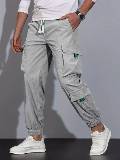 Aldrich - Pantalon cargo décontracté uni pour homme