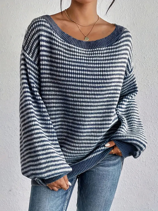 Athena - Pull tricoté à épaules tombantes