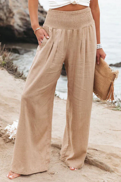 Alexandra - Pantalon en coton et lin