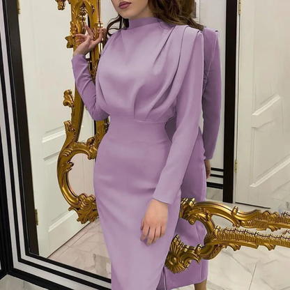 Meera - Élégante robe longue à manches longues