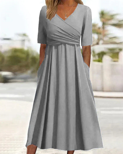 Celeste - Robe croisée à la mode