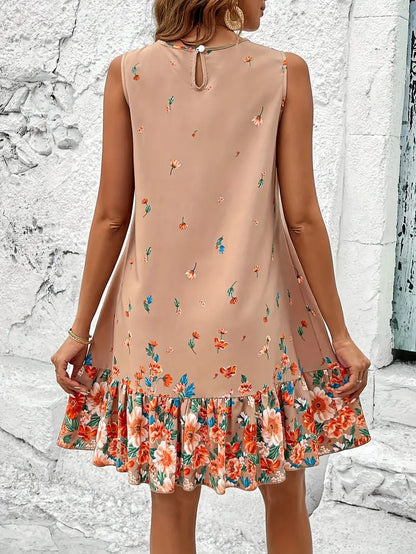 Belinda - Robe sans manches à imprimé floral pour femme