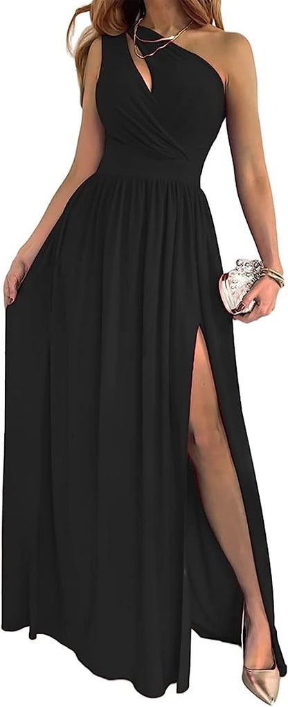 Estelle | Robe élégante sans manches à fente
