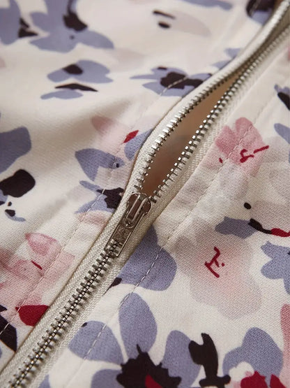 Yori – Blouson aviateur à motif floral
