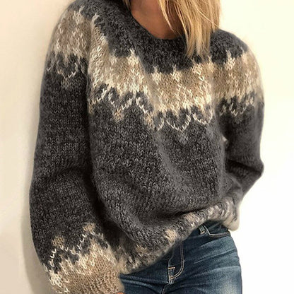 Pull tricoté chaud - Agatha