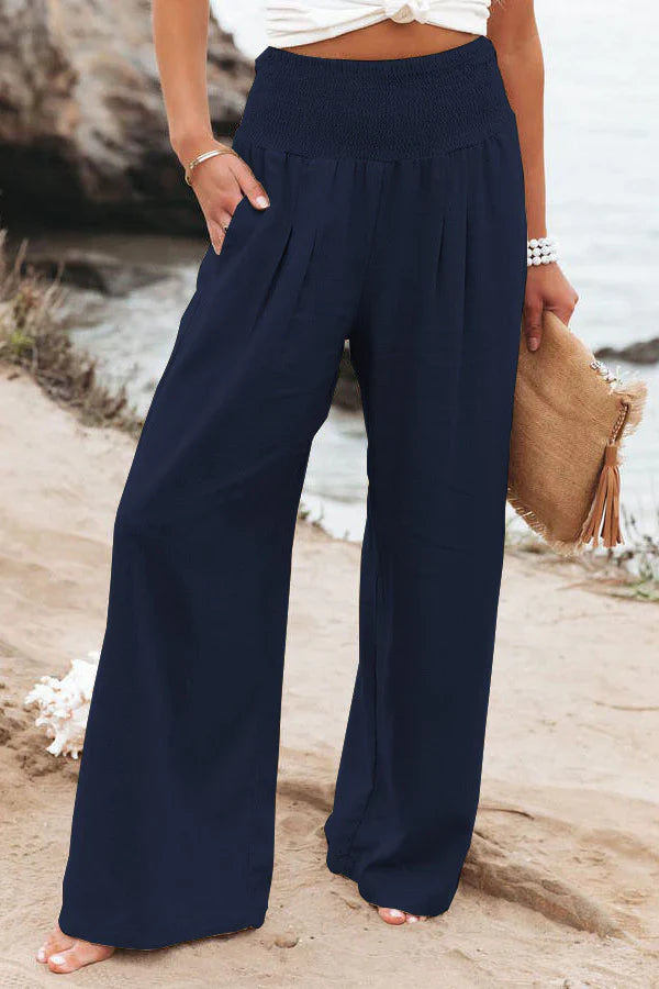 Alexandra - Pantalon en coton et lin