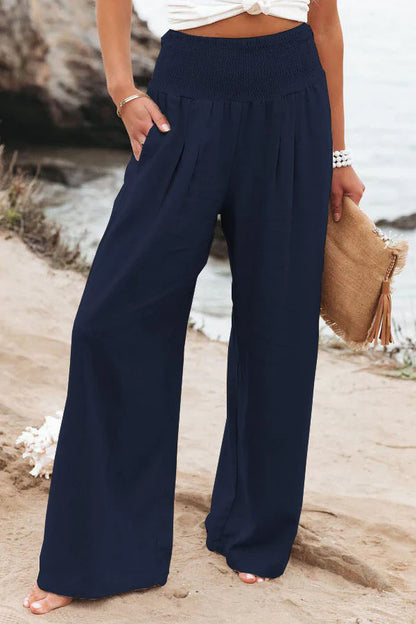 Alexandra - Pantalon en coton et lin