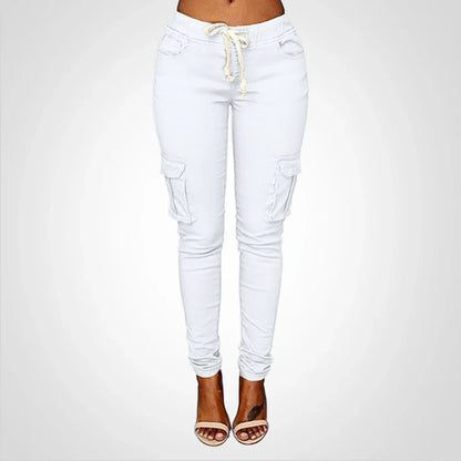 Eileen - Pantalon cargo pour femmes avec cordon de serrage
