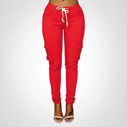 Eileen - Pantalon cargo pour femmes avec cordon de serrage