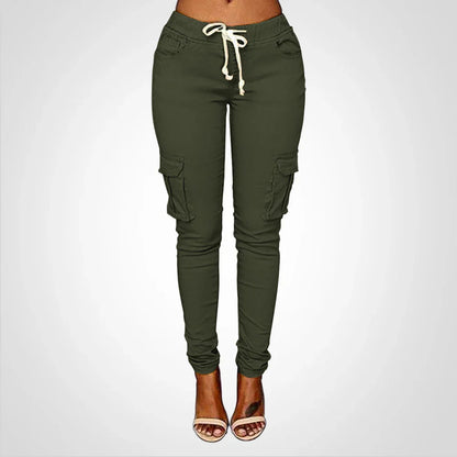 Eileen - Pantalon cargo pour femmes avec cordon de serrage