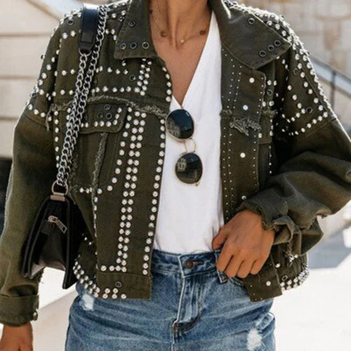 Camila - Veste avec rivets