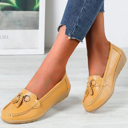 Martela - Ballerines plates en cuir pour femmes