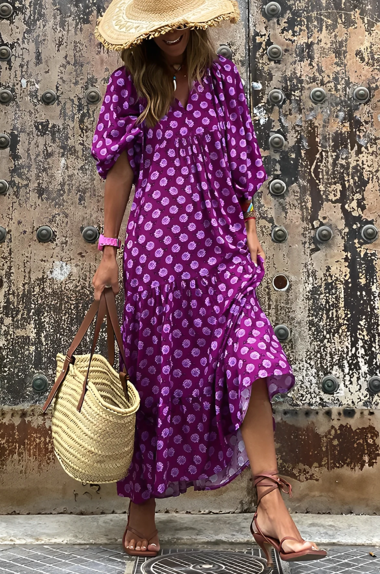 Rory | Robe bohème avec décolleté en v