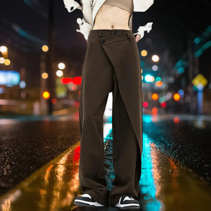 Sienna - Pantalon large asymétrique aux détails élégants pour femme