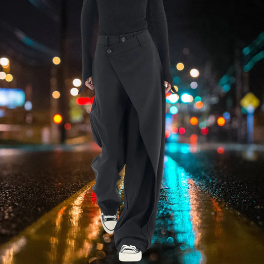 Sienna - Pantalon large asymétrique aux détails élégants pour femme