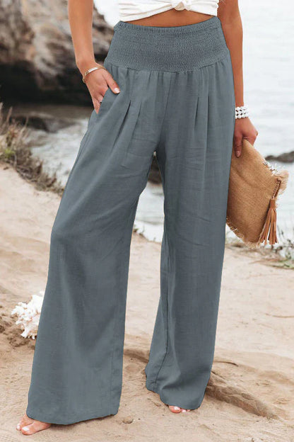 Alexandra - Pantalon en coton et lin