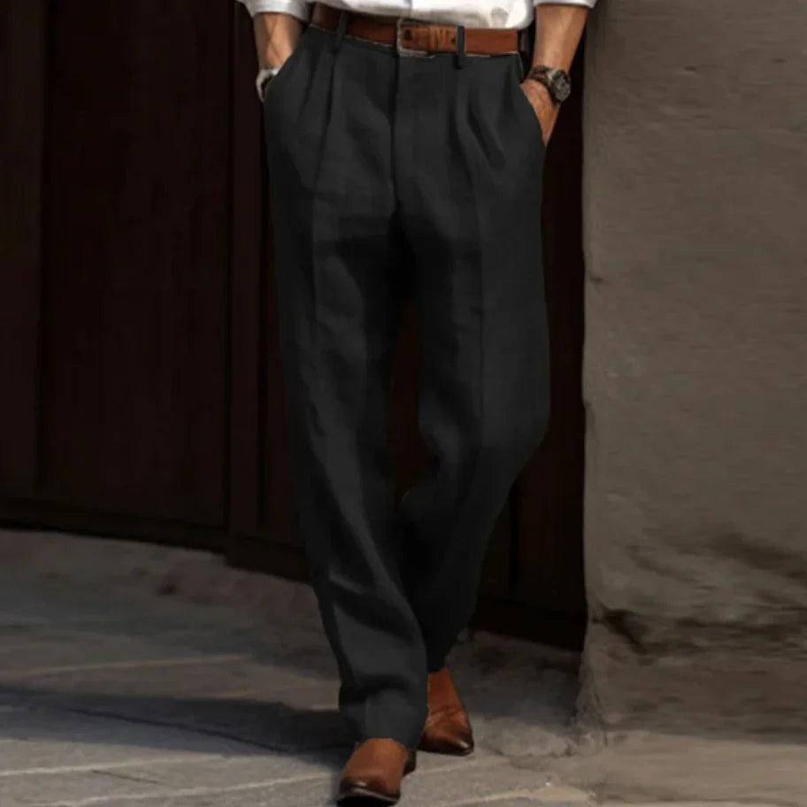 Kent - Pantalon léger en lin pour homme
