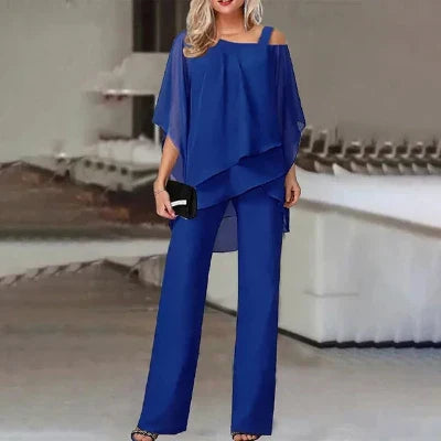 Rosamund - Ensemble composé d'un haut sans manches et d'un pantalon à jambes larges