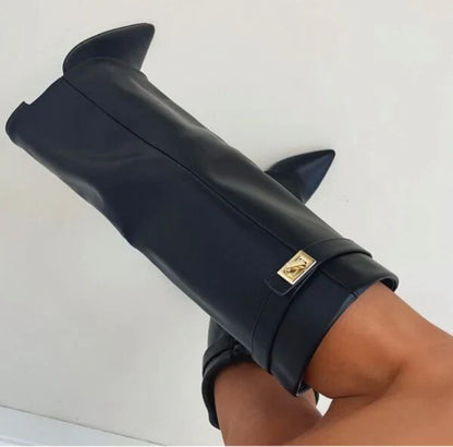 Elisara - Bottes en daim hautes de haute qualité