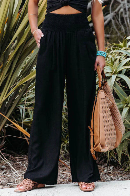 Alexandra - Pantalon en coton et lin